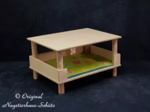 Bett mit Kuscheldecke (zweistöckig)
