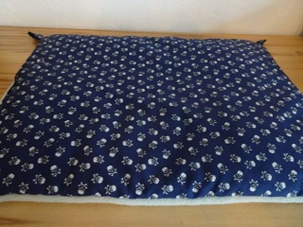 Hängematte "Totenköpfe blau"