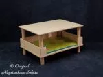 Bett mit Kuscheldecke (zweistöckig)